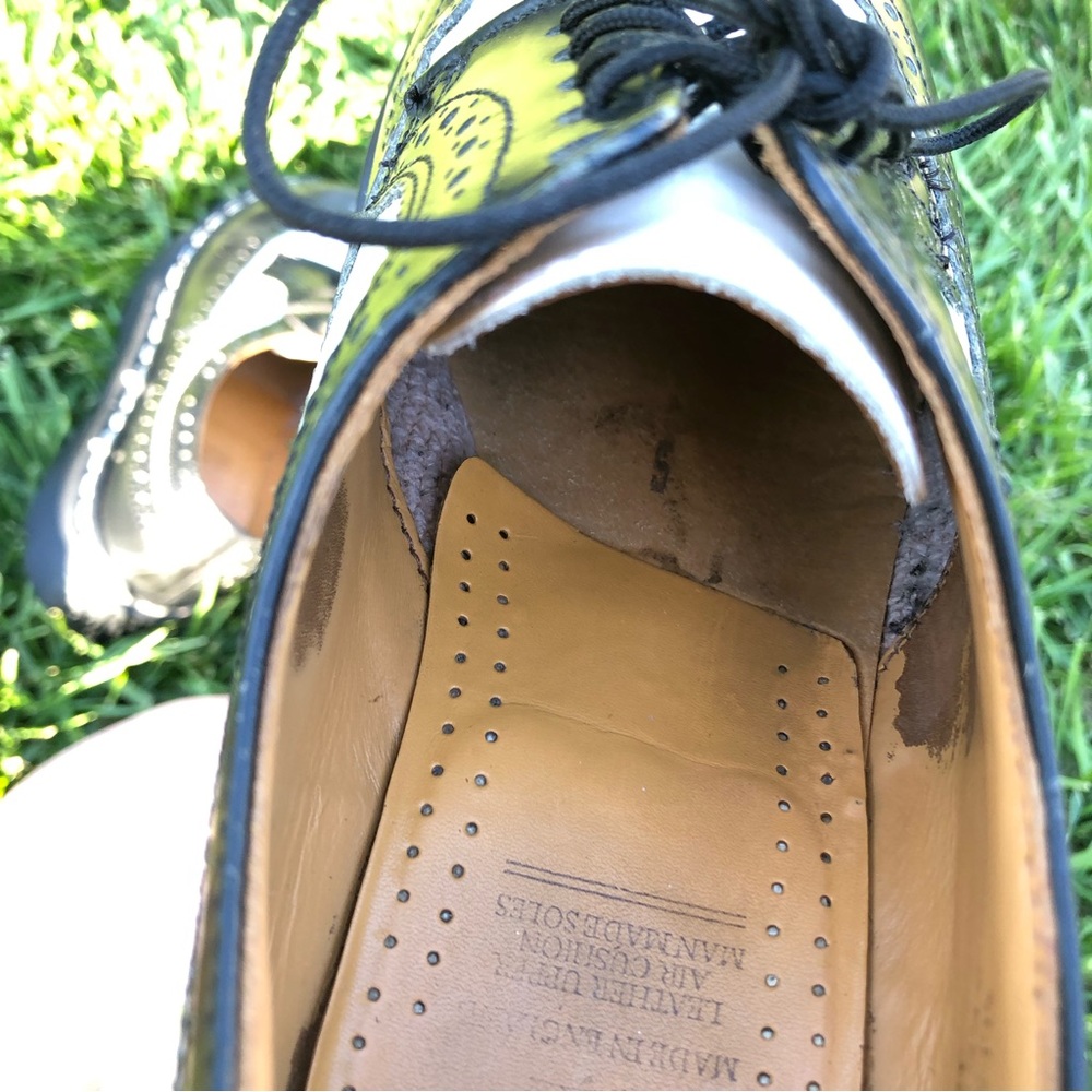 Rare Dr. Martens 3989 Tuxedo Wingtip Brogue Platform Oxfords - Picture 16 of 16